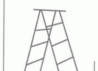 梯子的画法简笔画、梯子的画法简笔画图片大全