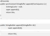 stringbuffer使用、stringbuffer的方法