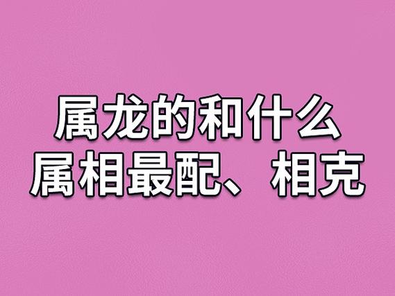 属龙跟什么生肖最配、属龙跟什么属相配最好