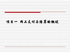 网上支付与结算名词解释-网上支付与结算的含义是什么