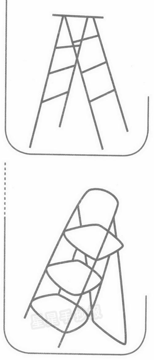 安吉梯子简笔画、安吉游戏梯子玩法小班教案