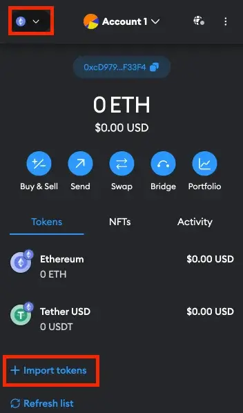 小狐狸钱包导入USDT地址、小狐狸钱包eth兑换usdt