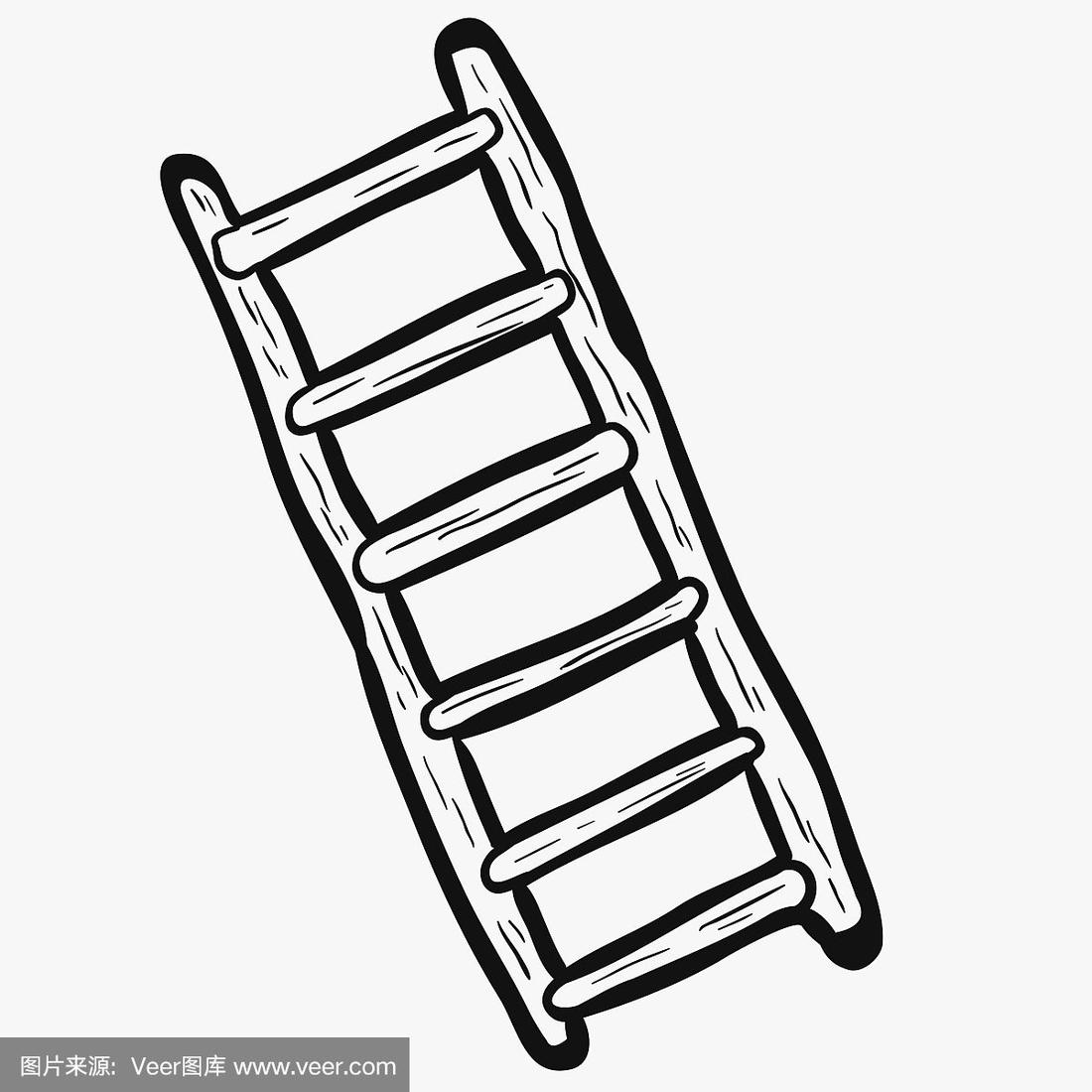 梯子手抄报简笔画图片、梯子手抄报简笔画图片可爱