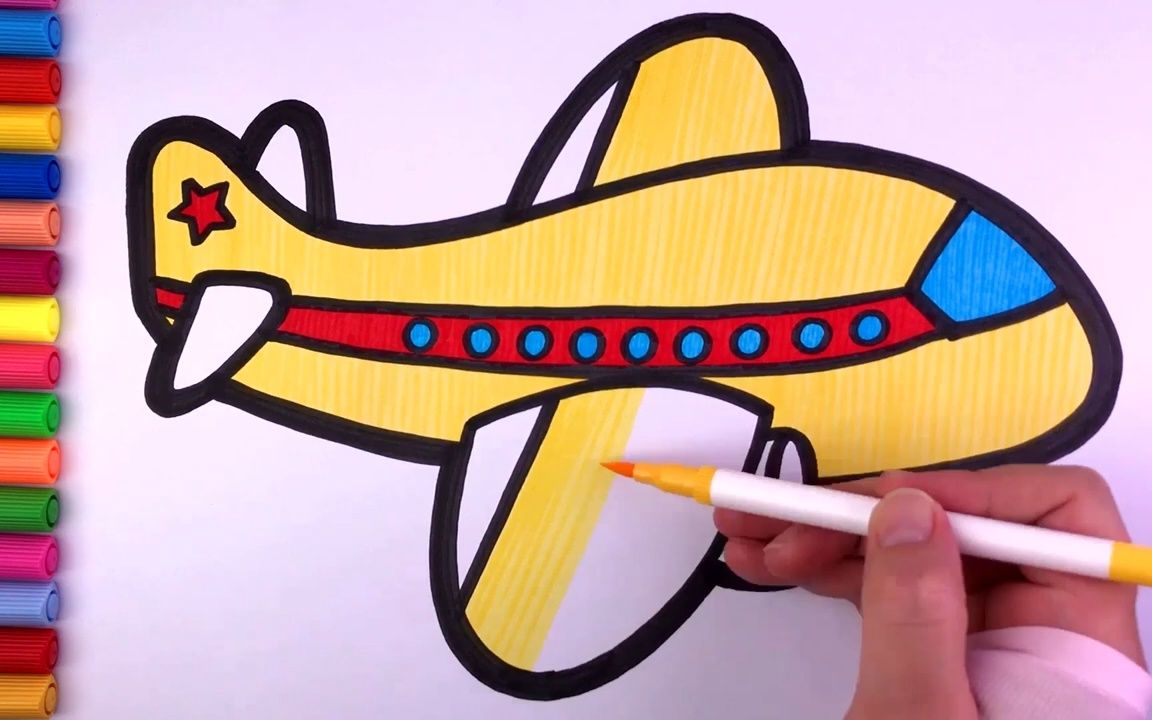 飞机简笔画、飞机简笔画儿童