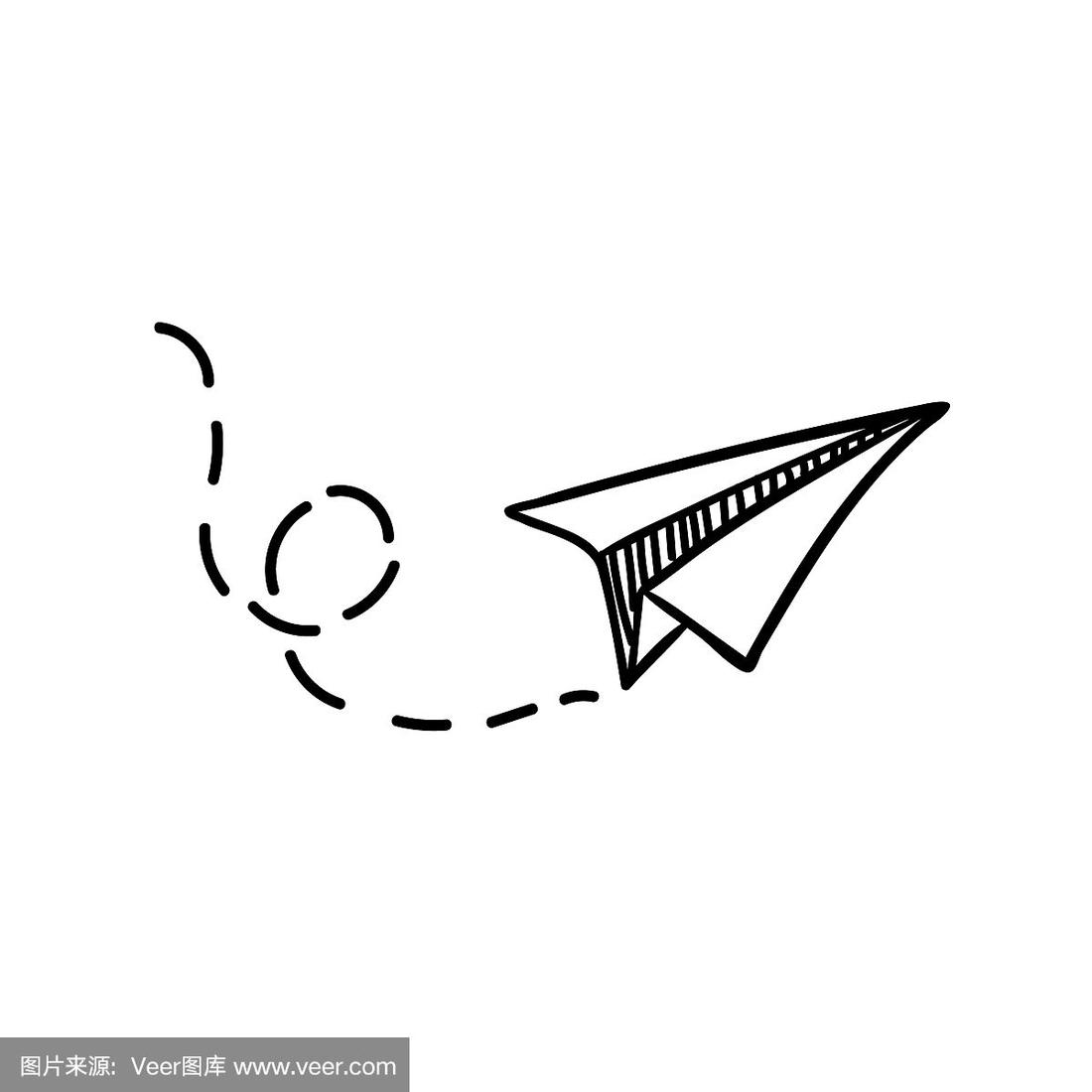 纸飞机怎么画简笔画、纸飞机怎么画简笔画图片
